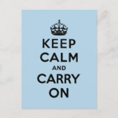 Blijf kalm en ga door met Origineel Briefkaart (Voorkant)