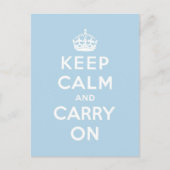 Blijf kalm en ga door met Origineel Briefkaart (Voorkant)