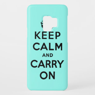 Blijf kalm en ga door met Origineel Case-Mate Samsung Galaxy S9 Hoesje