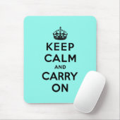Blijf kalm en ga door met Origineel Muismat (Met muis)