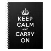 Blijf kalm en ga door met Origineel Notitieboek (Voorkant)
