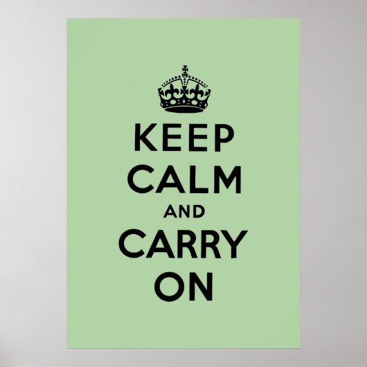 Blijf kalm en ga door met Origineel Poster (Voorkant)