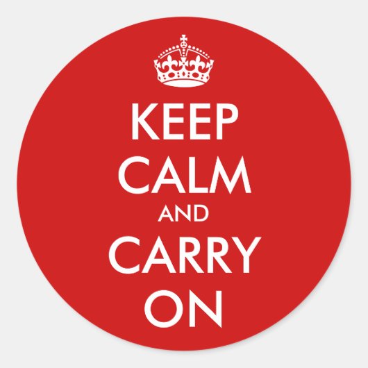 Blijf kalm en ga door met stickers | (Voorkant)