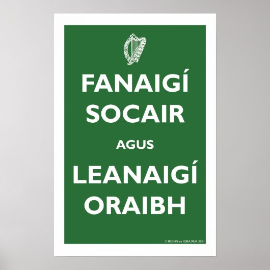 Blijf kalm en ga door! poster (Voorkant)