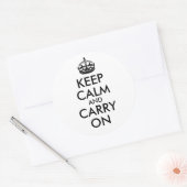 Blijf Kalm en Ga Door Sticker (Envelop)