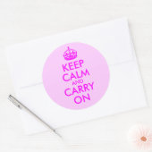 Blijf Kalm en Ga Door Sticker (Envelop)