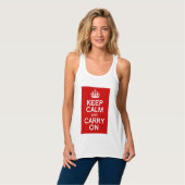 BLIJF KALM EN GA DOOR TANKTOP (Volledige Voorkant)