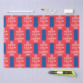 BLIJF KALM EN GA DOOR, TISSUEPAPIER (Craft)