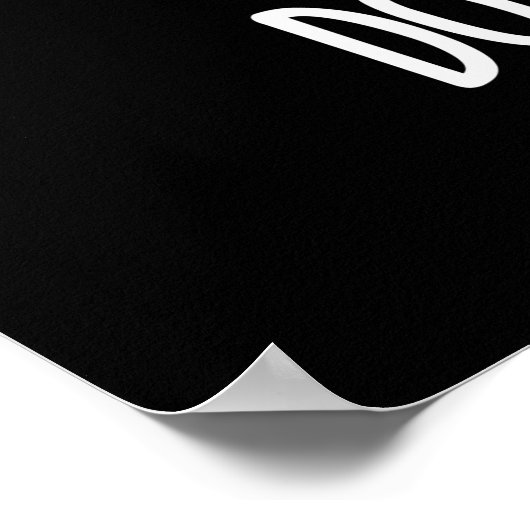 Blijf kalm en ga geen flauw fruit uit de donkere b poster (Hoek)