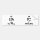 BLIJF KALM EN GA HARDLOPEN BUMPERSTICKER (Voorkant)