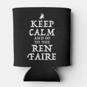 Blijf kalm en ga naar de Ren Faire Blikjeskoeler (Achterkant)