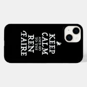 Blijf kalm en ga naar de Ren Faire Case-Mate iPhone Case (Achterkant (horizontaal))