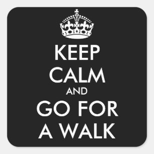 Blijf kalm en ga naar een WALK Sticker