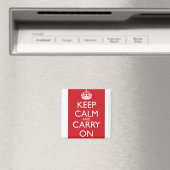 Blijf kalm en ga verder: brandweerauto rood magneet (Insitu (Vaatwasser))