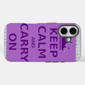 Blijf kalm en ga verder Case-Mate iPhone case (Achterkant (horizontaal))