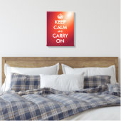 Blijf kalm en ga verder met canvas print | kunst a (Insitu (Slaapkamer))