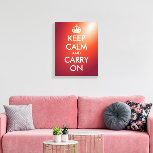 Blijf kalm en ga verder met canvas print | kunst a (Insitu (Woonkamer))