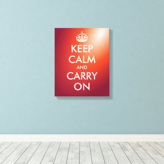 Blijf kalm en ga verder met canvas print | kunst a (Insitu (Houten vloer))