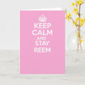 Blijf kalm en ga verder met de begroetingskaart - kaart (Gele Bloem)