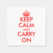 Blijf kalm en ga verder | papieren servetten (Voorkant)