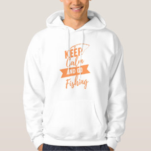 Blijf kalm en ga vissen hoodie