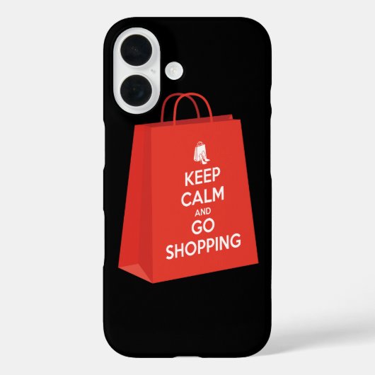 Blijf kalm en ga winkelen (bag2) Case-Mate iPhone case (Achterkant)