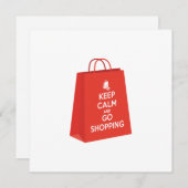 Blijf kalm en ga winkelen (bag2) kaart (Voorkant / Achterkant)