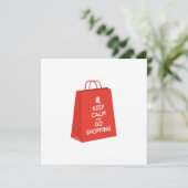 Blijf kalm en ga winkelen (bag2) kaart (Staand voorkant)