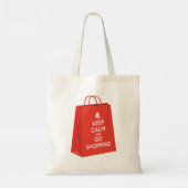 Blijf kalm en ga winkelen (bag2) tote bag (Achterkant)