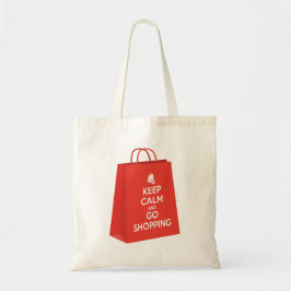 Blijf kalm en ga winkelen (bag2) tote bag