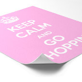 Blijf kalm en ga winkelen poster (Hoek)