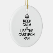 BLIJF KALM EN GEBRUIK DE GEESTIJZEREN PAN KERAMISCH ORNAMENT (Rechts)