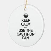 BLIJF KALM EN GEBRUIK DE GEESTIJZEREN PAN KERAMISCH ORNAMENT (Links)