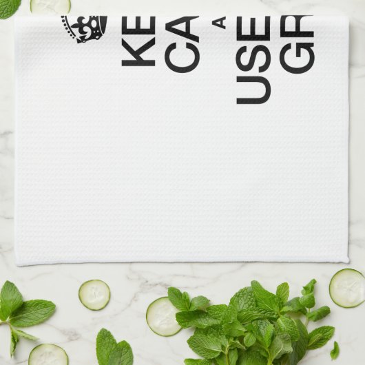 BLIJF KALM EN GEBRUIK DE GRILL THEEDOEK (Gevouwen)