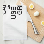 BLIJF KALM EN GEBRUIK DE GRILL THEEDOEK (Quarter Fold)