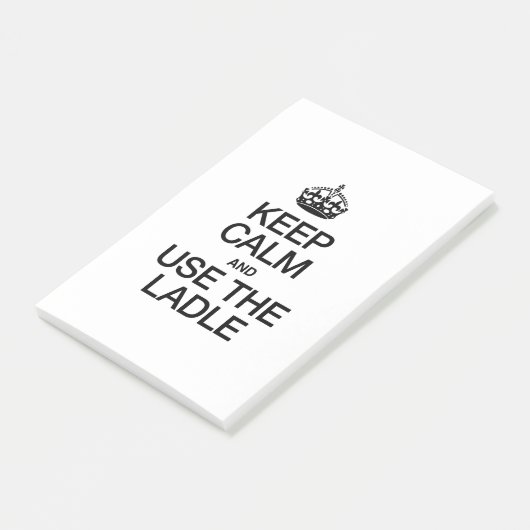 BLIJF KALM EN GEBRUIK DE LEPEL POST-IT® NOTES (Schuin)