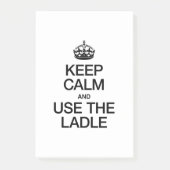 BLIJF KALM EN GEBRUIK DE LEPEL POST-IT® NOTES (Voorkant)