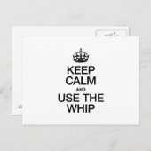 BLIJF KALM EN GEBRUIK DE ZWEEP BRIEFKAART (Voorkant / Achterkant)