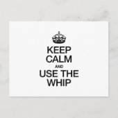 BLIJF KALM EN GEBRUIK DE ZWEEP BRIEFKAART (Voorkant)