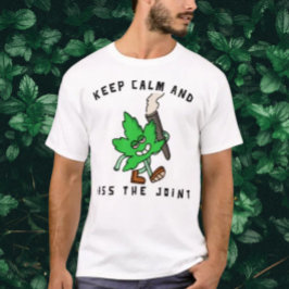 Blijf kalm en geef het door: Leafy Vibes T-shirt