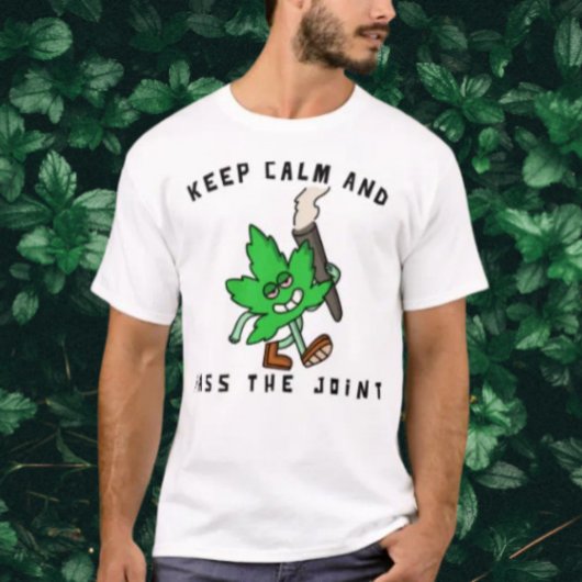 Blijf kalm en geef het door: Leafy Vibes T-shirt