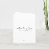 Blijf kalm en gegoten op Notecard Kaart (Achterkant)