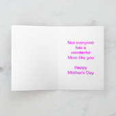 Blijf kalm en geniet van een vrolijke Moederdag Kaart (Binnen)