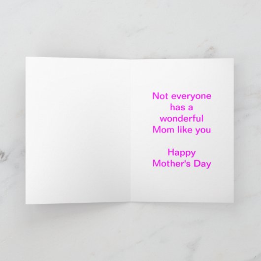 Blijf kalm en geniet van een vrolijke Moederdag Kaart (Binnen)