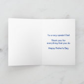 Blijf kalm en geniet van een vrolijke Vaderdag Kaart (Binnen)