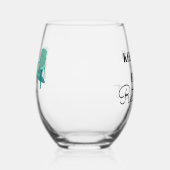 Blijf kalm en geniet van pensioen Stemless wijngla Wijnglas Zonder Voet (Rechts)