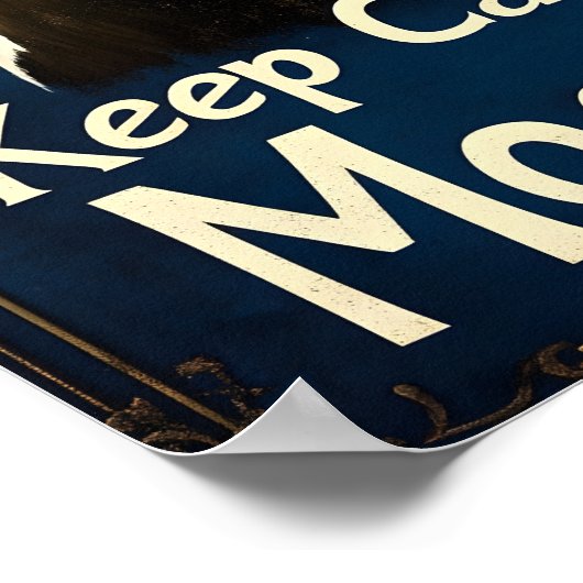 Blijf kalm en gezegend poster (Hoek)