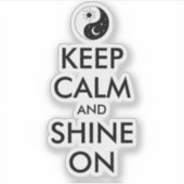 Blijf kalm en glans op Harmony Laptop Sticker (Voorkant)