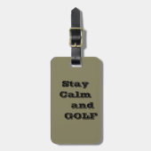 Blijf kalm en GOLF-Bagagelabel Bagagelabel (Voorkant verticaal)