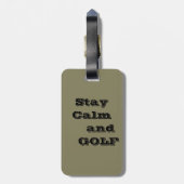 Blijf kalm en GOLF-Bagagelabel Bagagelabel (Achterkant verticaal)